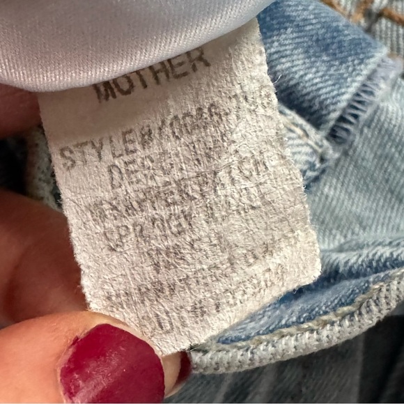 MOTHER The Wrapper Ultra High Rise Jogger ankle Jeans light wash 24 - Picture 5 of 11